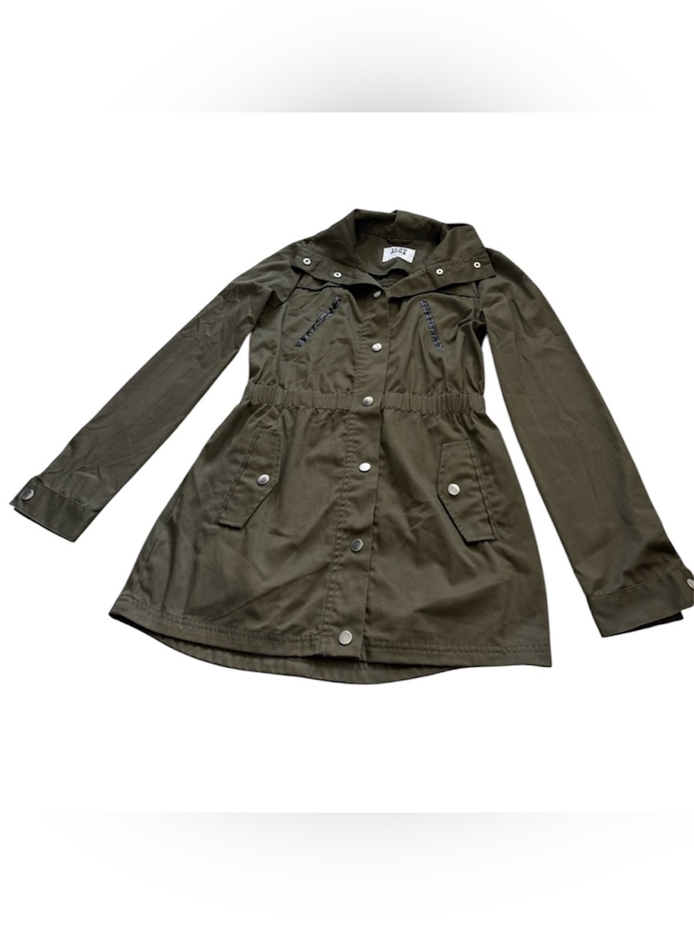 Vero Moda utility jacket olive green pockets buttons small fall classic casual